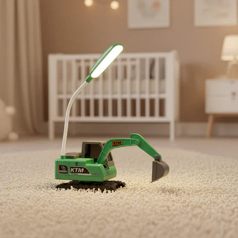 How can the right lighting reduce eye strain for children during night hours?