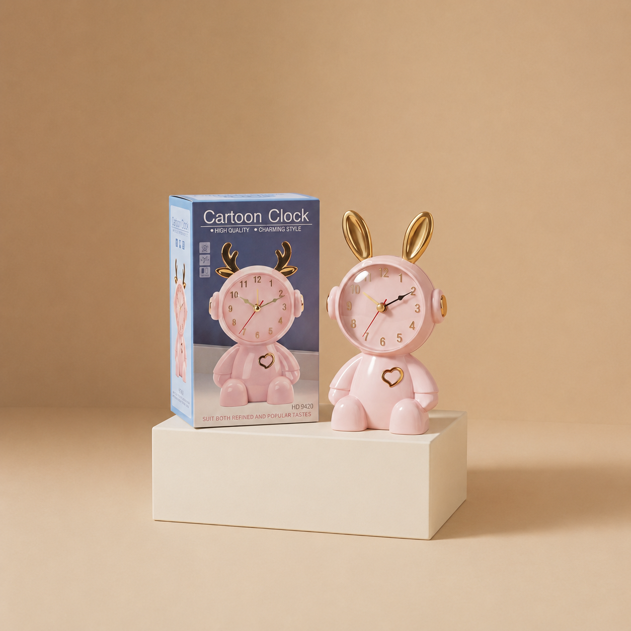 Astronaut Bunny Analog Table Clock !