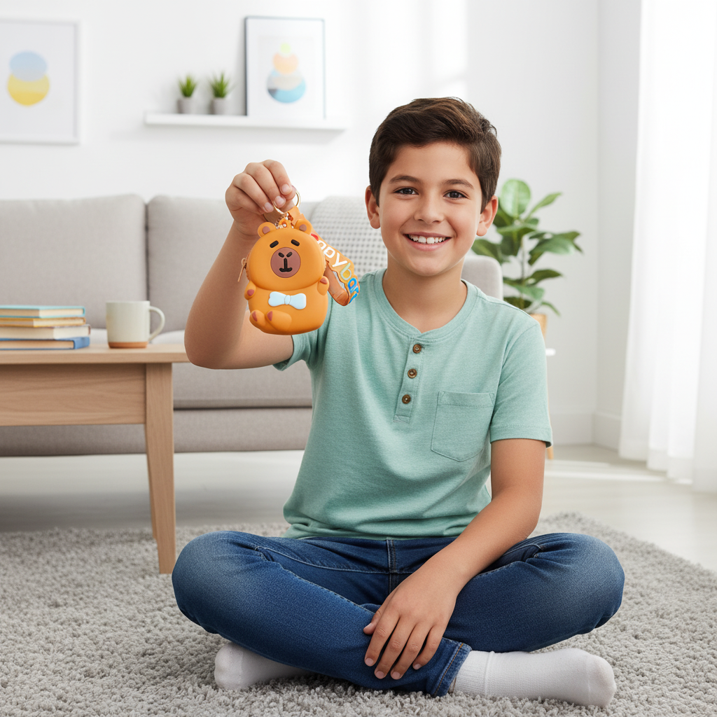 Capybara Coin Pouch – Fish Top Edition