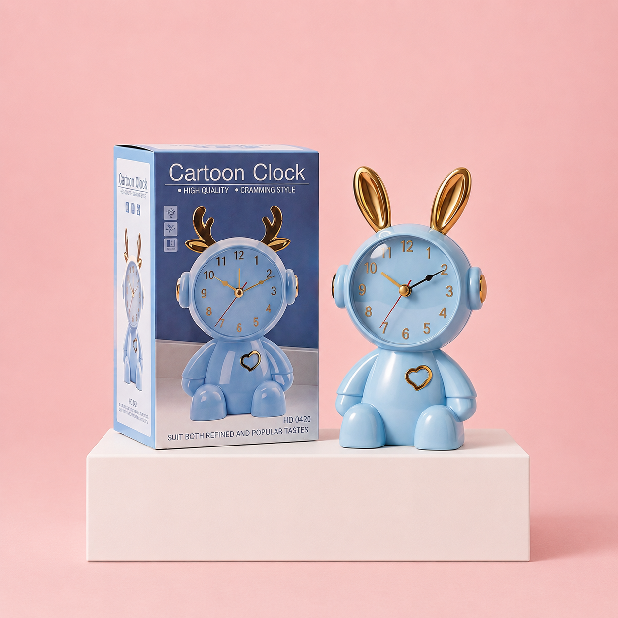 Astronaut Bunny Analog Table Clock !