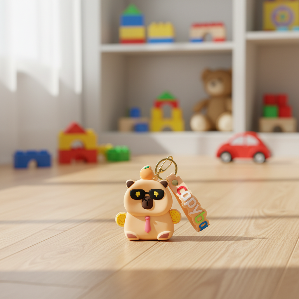 Rich Capybara Coin Pouch – Money Sunglasses Edition