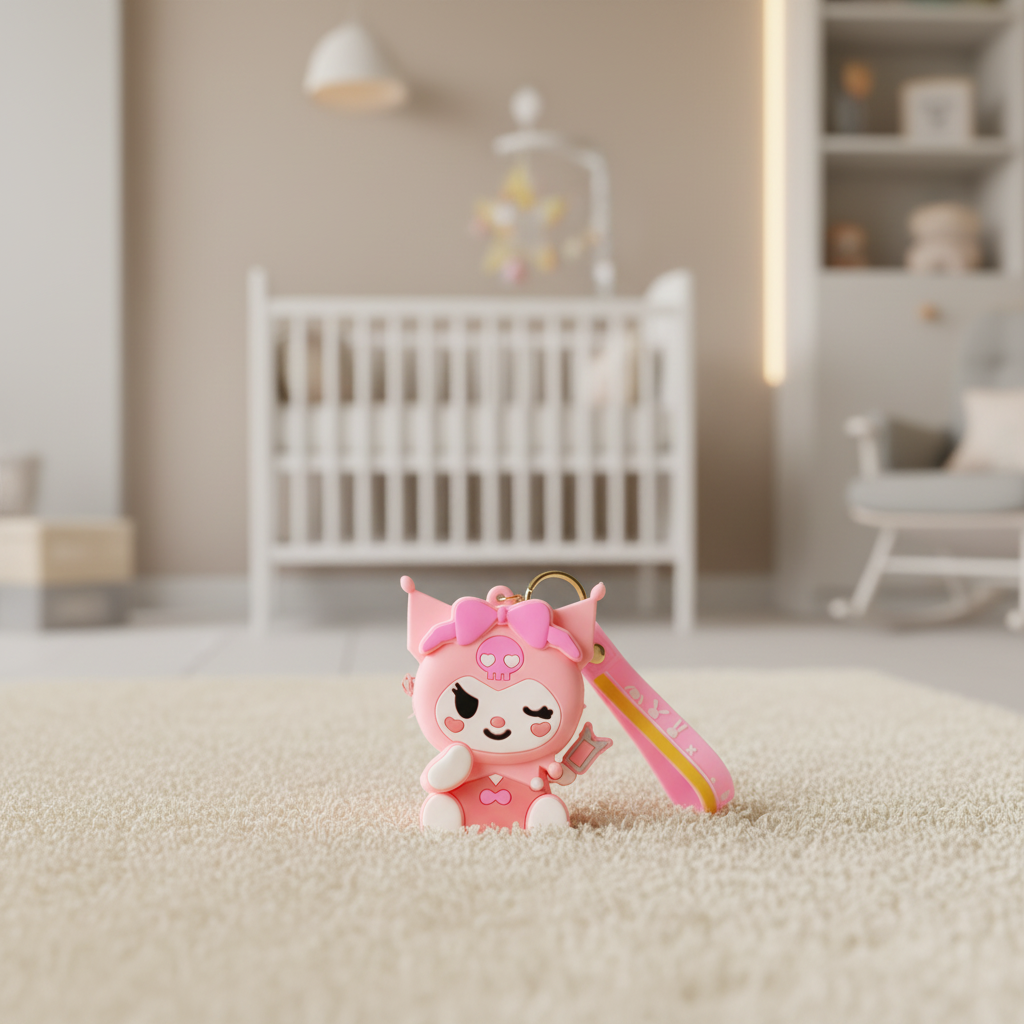 Kuromi Character Silicone Coin Pouch