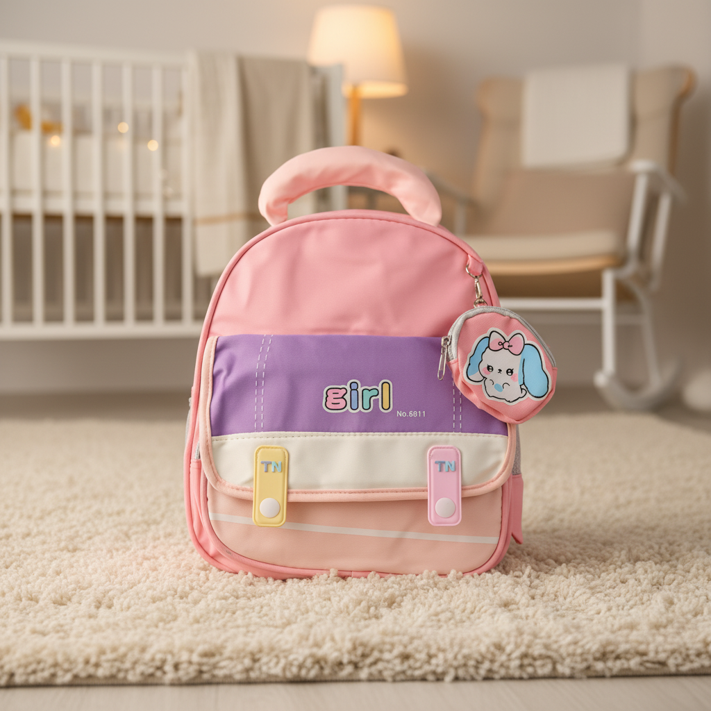 Lavender Puppy Toddler Backpack