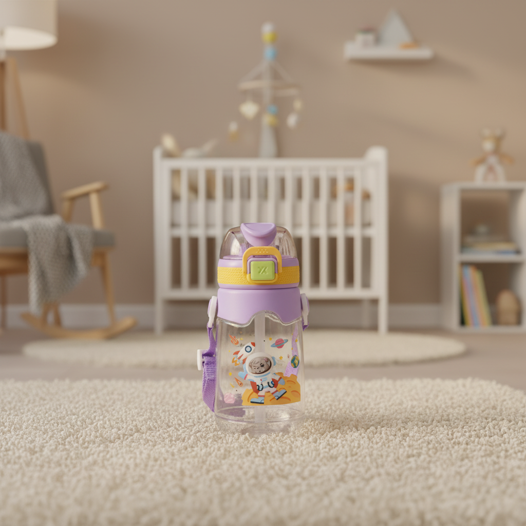 Astro Explorer Kids Straw Bottle