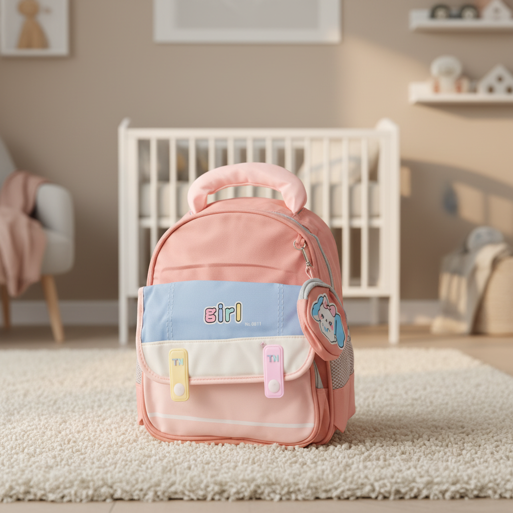 Lavender Puppy Toddler Backpack