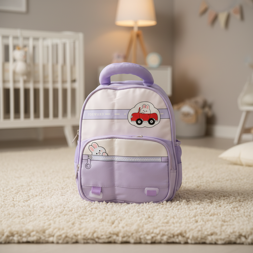 Forest Green Car Explorer Toddler Backpack