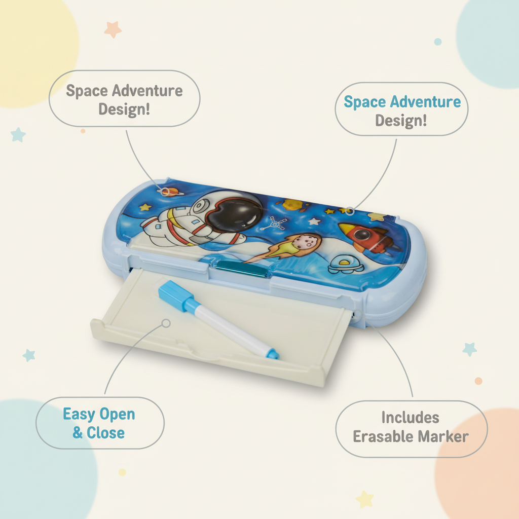 Happy Dino Adventure Lock Pencil Box Collection