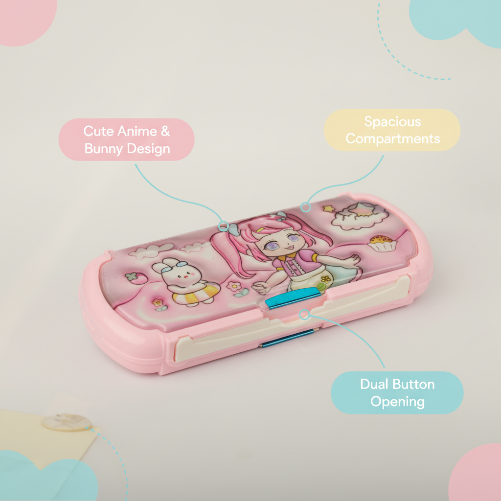 Happy Dino Adventure Lock Pencil Box Collection