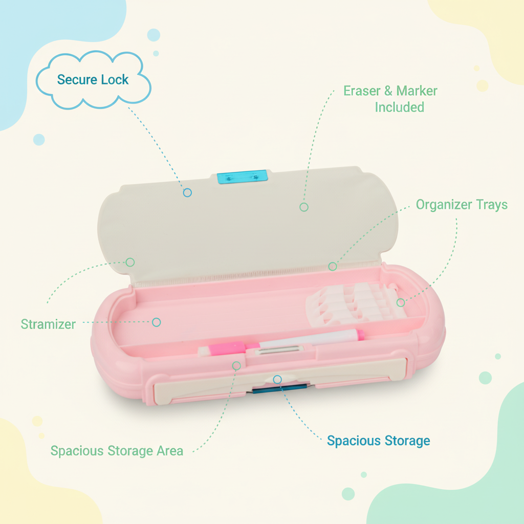 Happy Dino Adventure Lock Pencil Box Collection