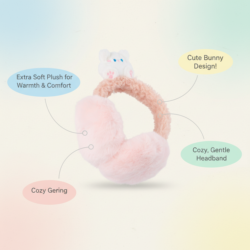 Bear-Themed Winter Earmuffs