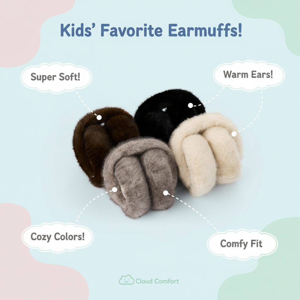 Winter Earmuffs for Kids 5 Years and Above