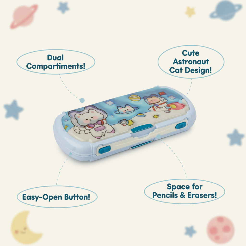 Happy Dino Adventure Lock Pencil Box Collection