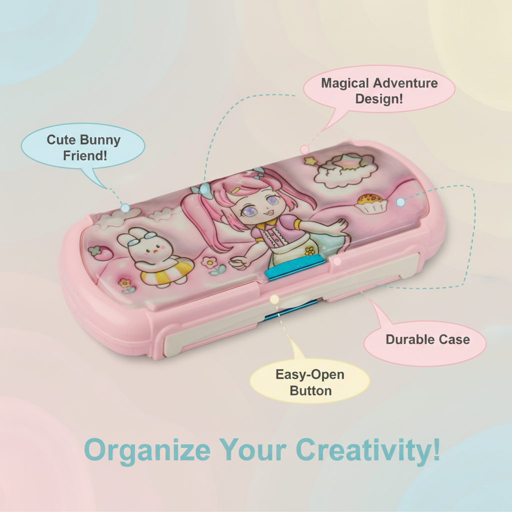 Happy Dino Adventure Lock Pencil Box Collection