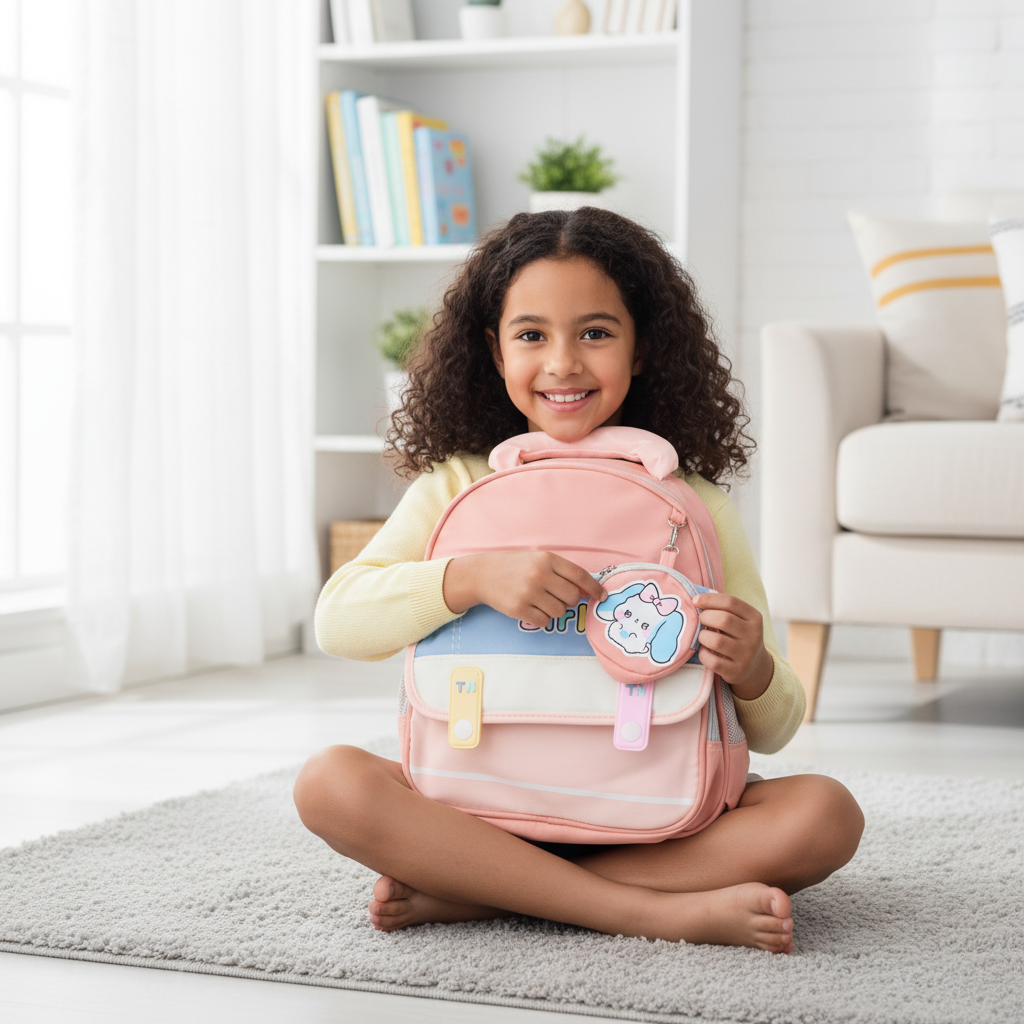 Lavender Puppy Toddler Backpack