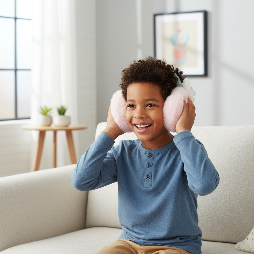 Bear-Themed Winter Earmuffs