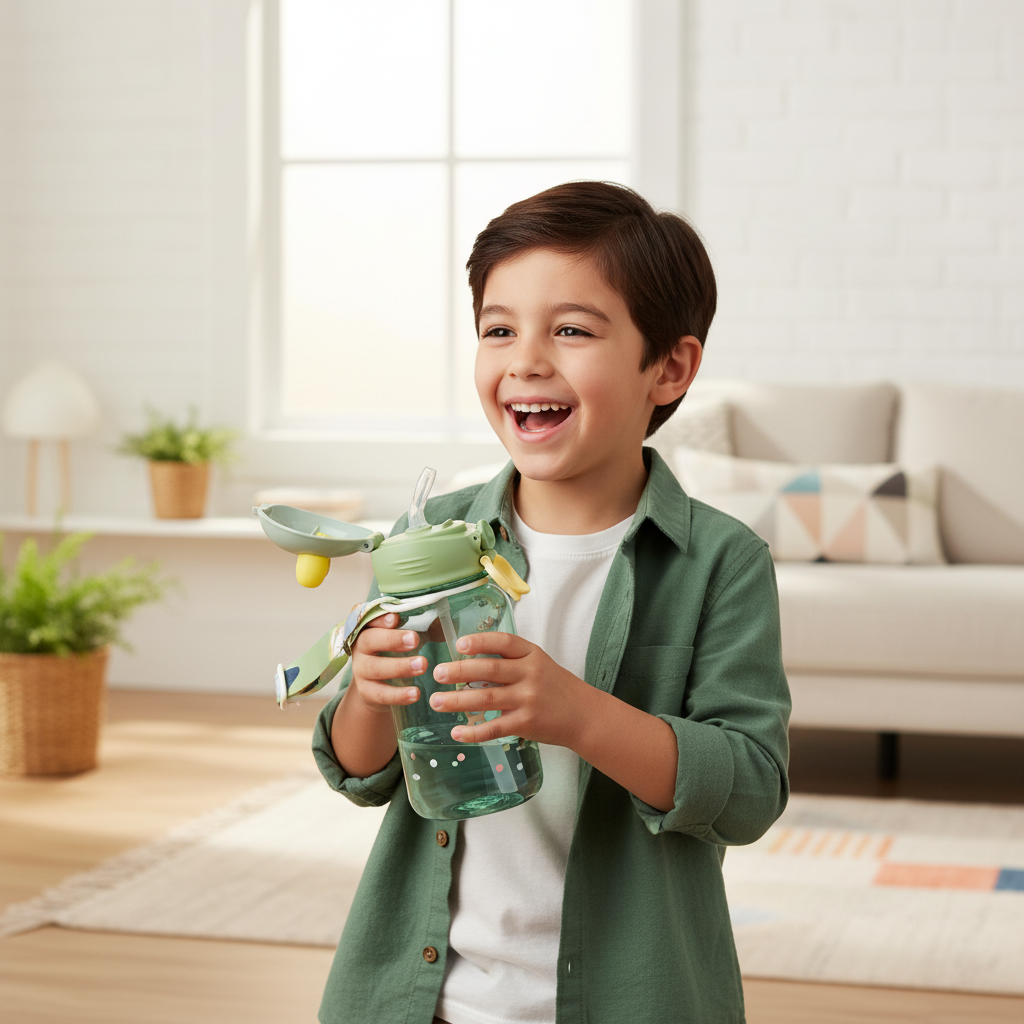 Frosty Wolf Adventure Kids Bottle