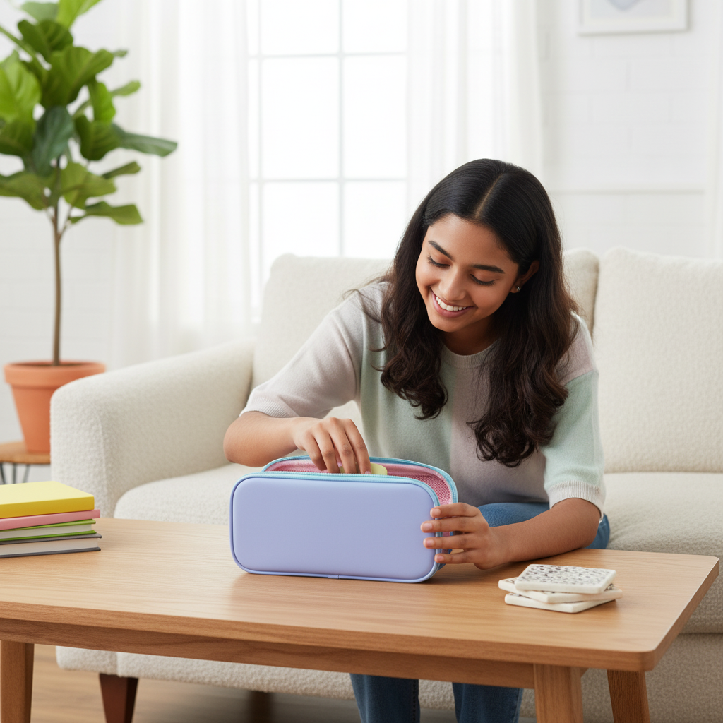 Galaxy Astronaut Zipper Pencil Pouch