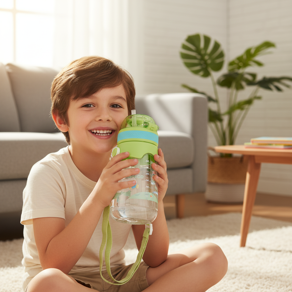 Astro Explorer Kids Straw Bottle