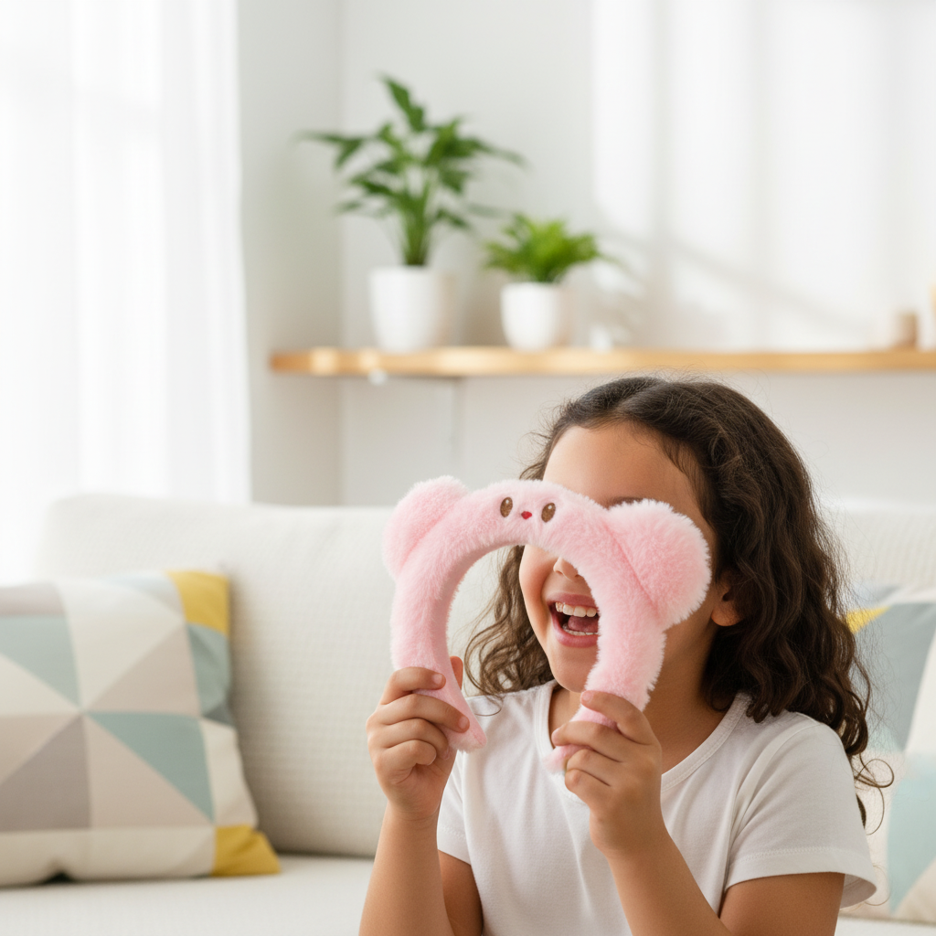 Plush Bear Ear Headband