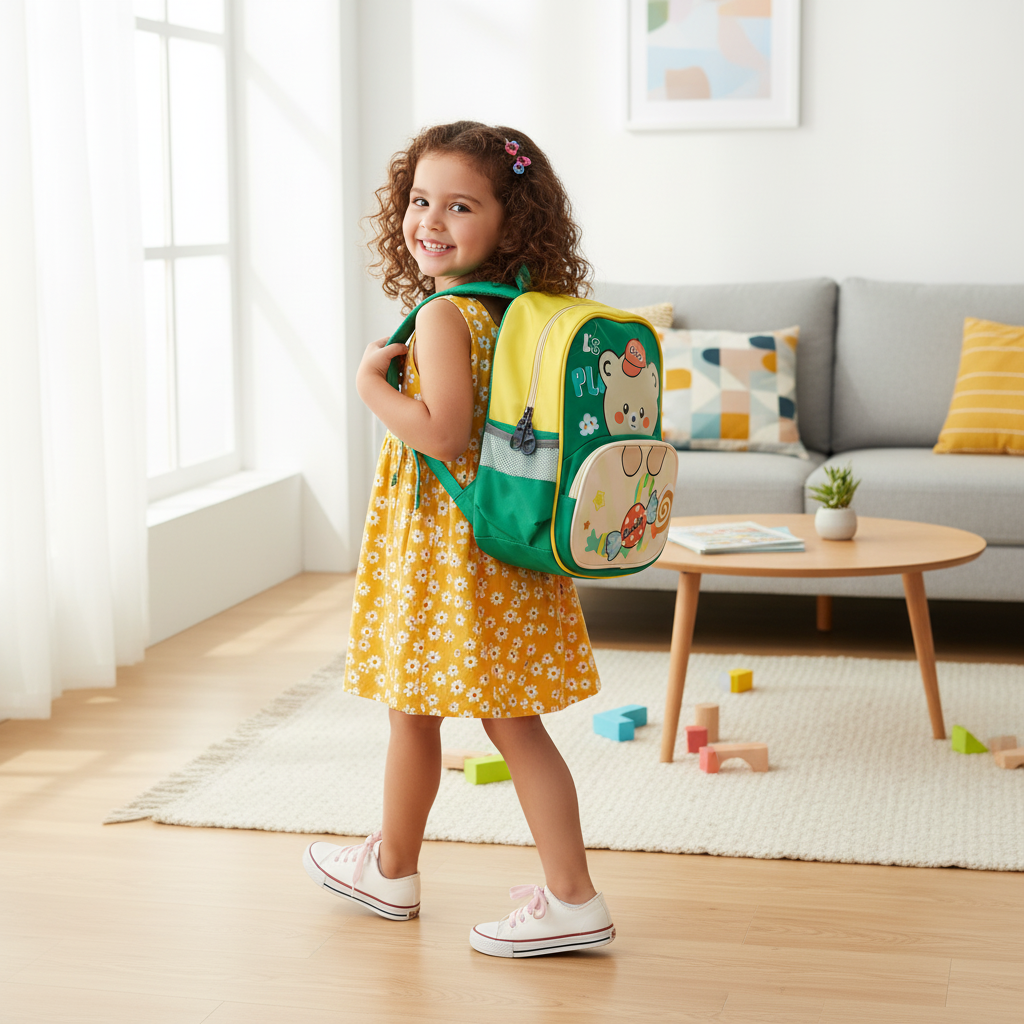 Green Candy Bear Toddler Backpack
