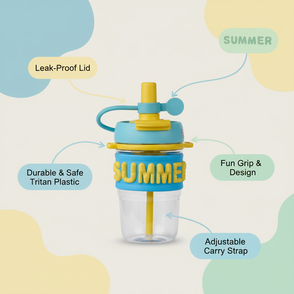 Summer Sip Straw Bottle