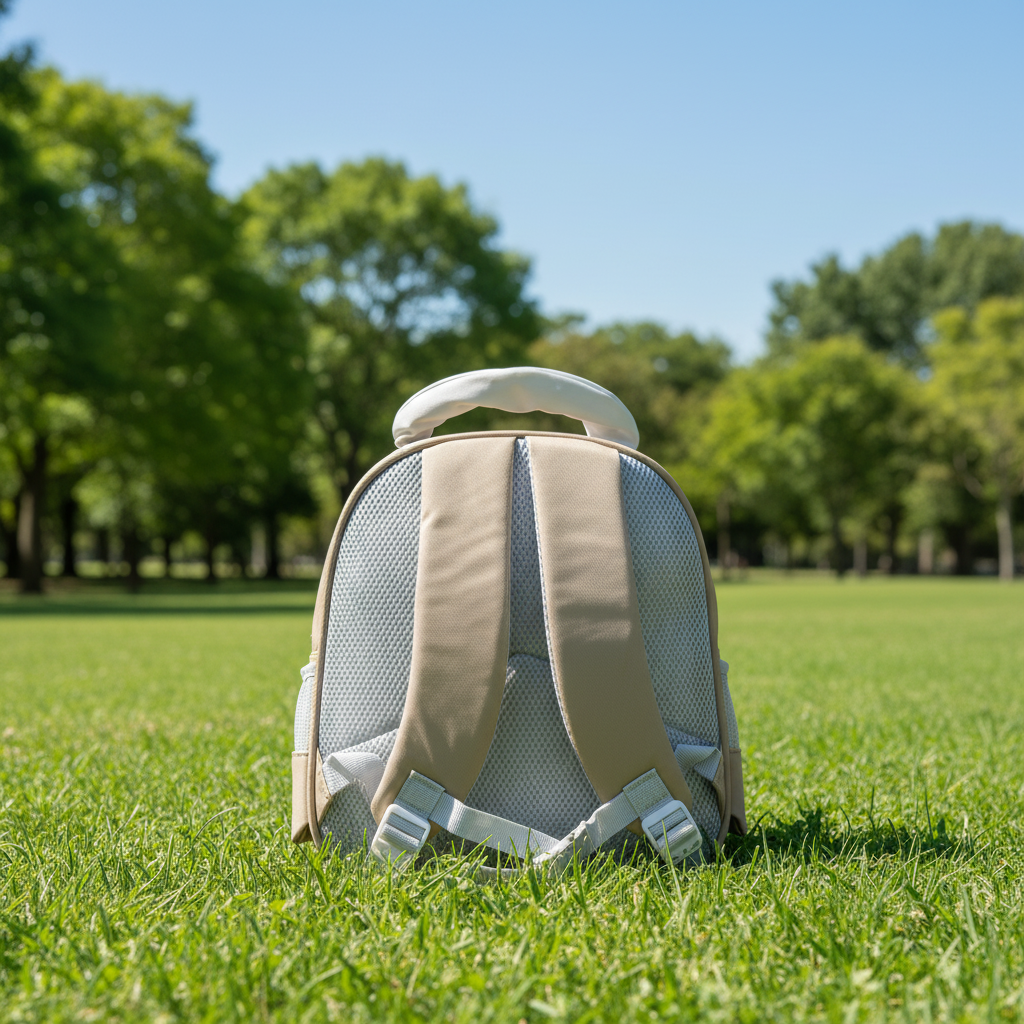 Grey and Blue Color Block Boy Backpack