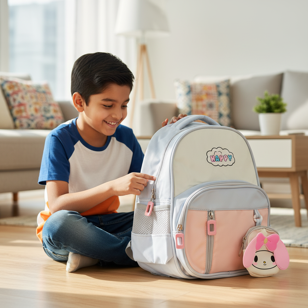 Lavender Puppy Toddler Backpack