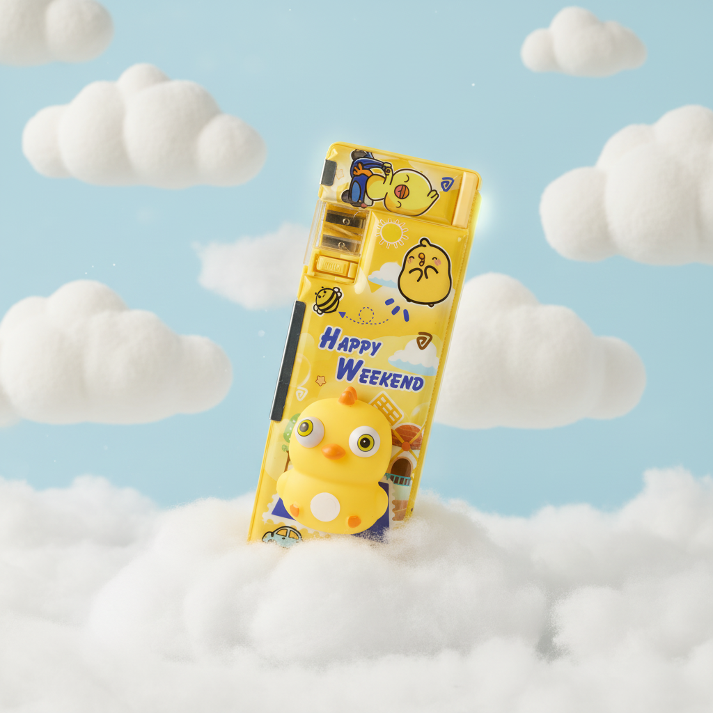 Happy Weekend Duck Utility Pencil Box