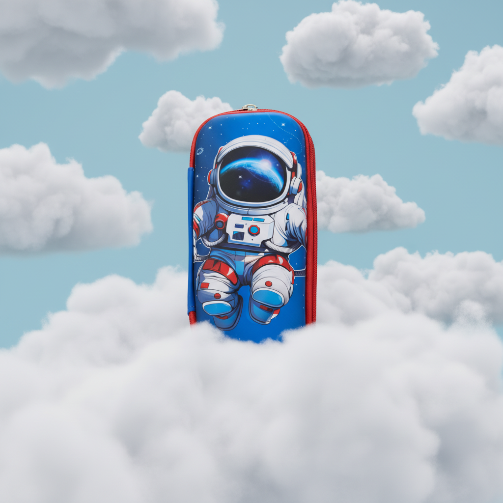 Galaxy Astronaut Zipper Pencil Pouch