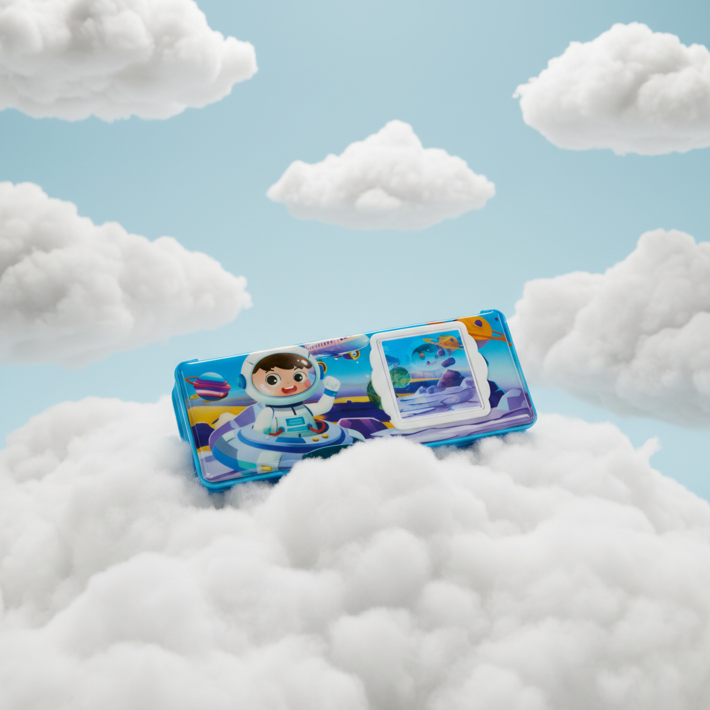 Space Kid Utility Pencil Box with Calculator