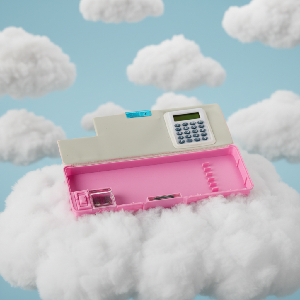 Love Friends Penguin Utility Pencil Box