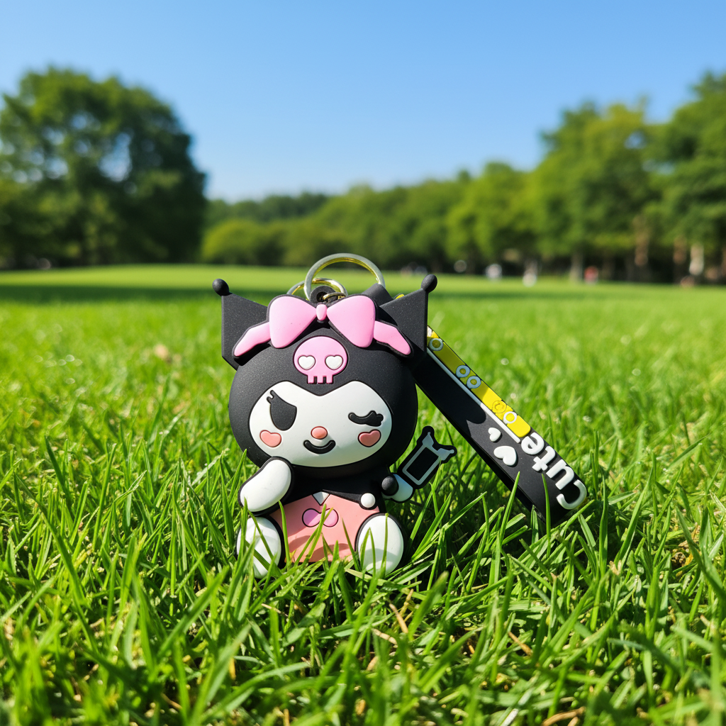 Kuromi Character Silicone Coin Pouch