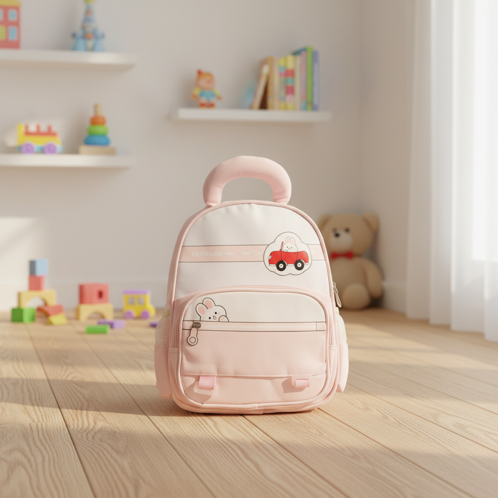 Forest Green Car Explorer Toddler Backpack