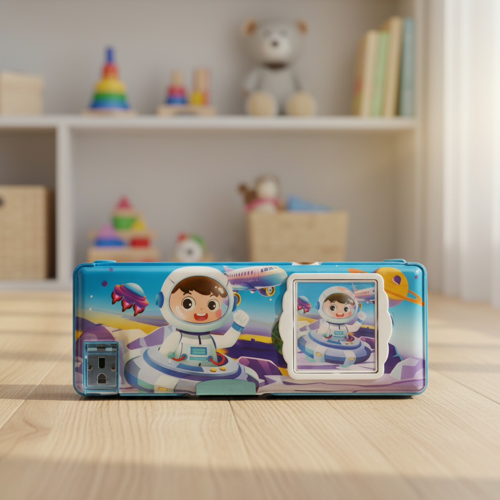 Space Kid Utility Pencil Box with Calculator