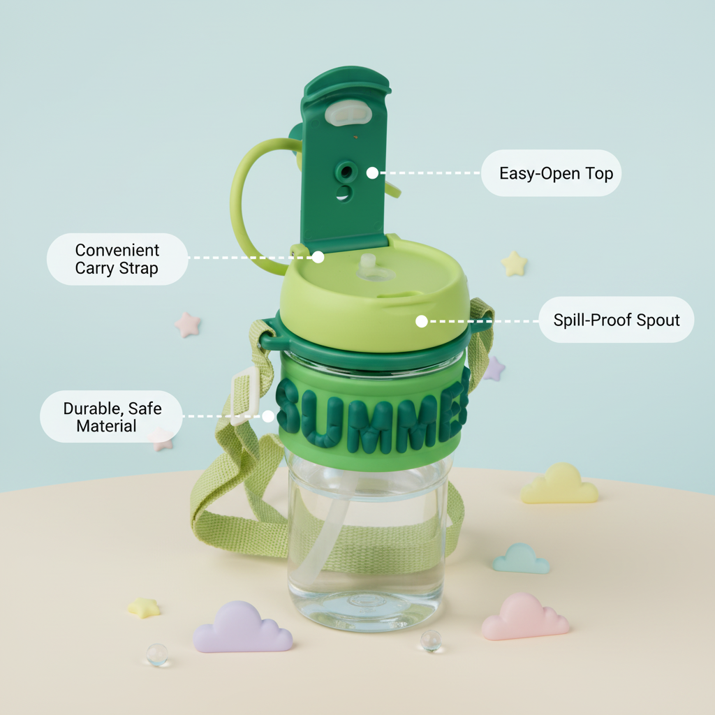 Summer Sip Straw Bottle