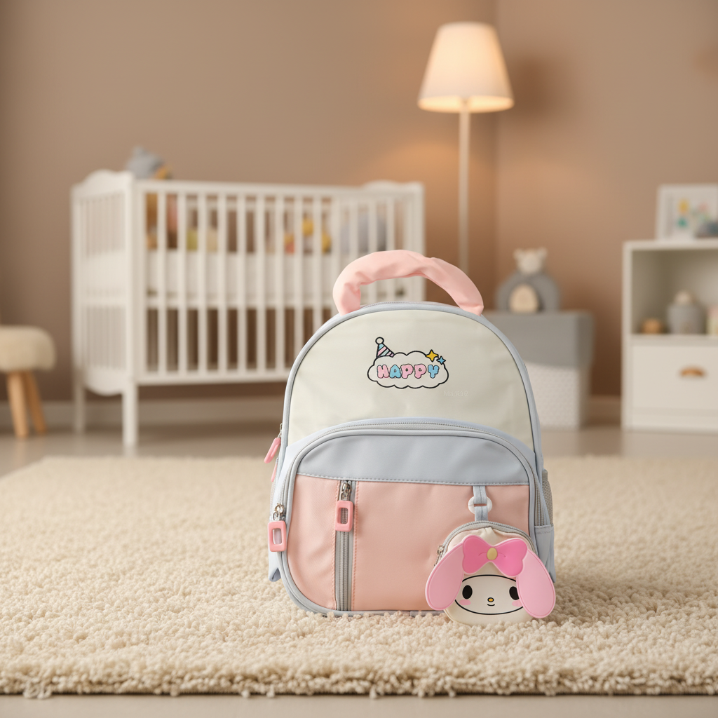 Lavender Puppy Toddler Backpack